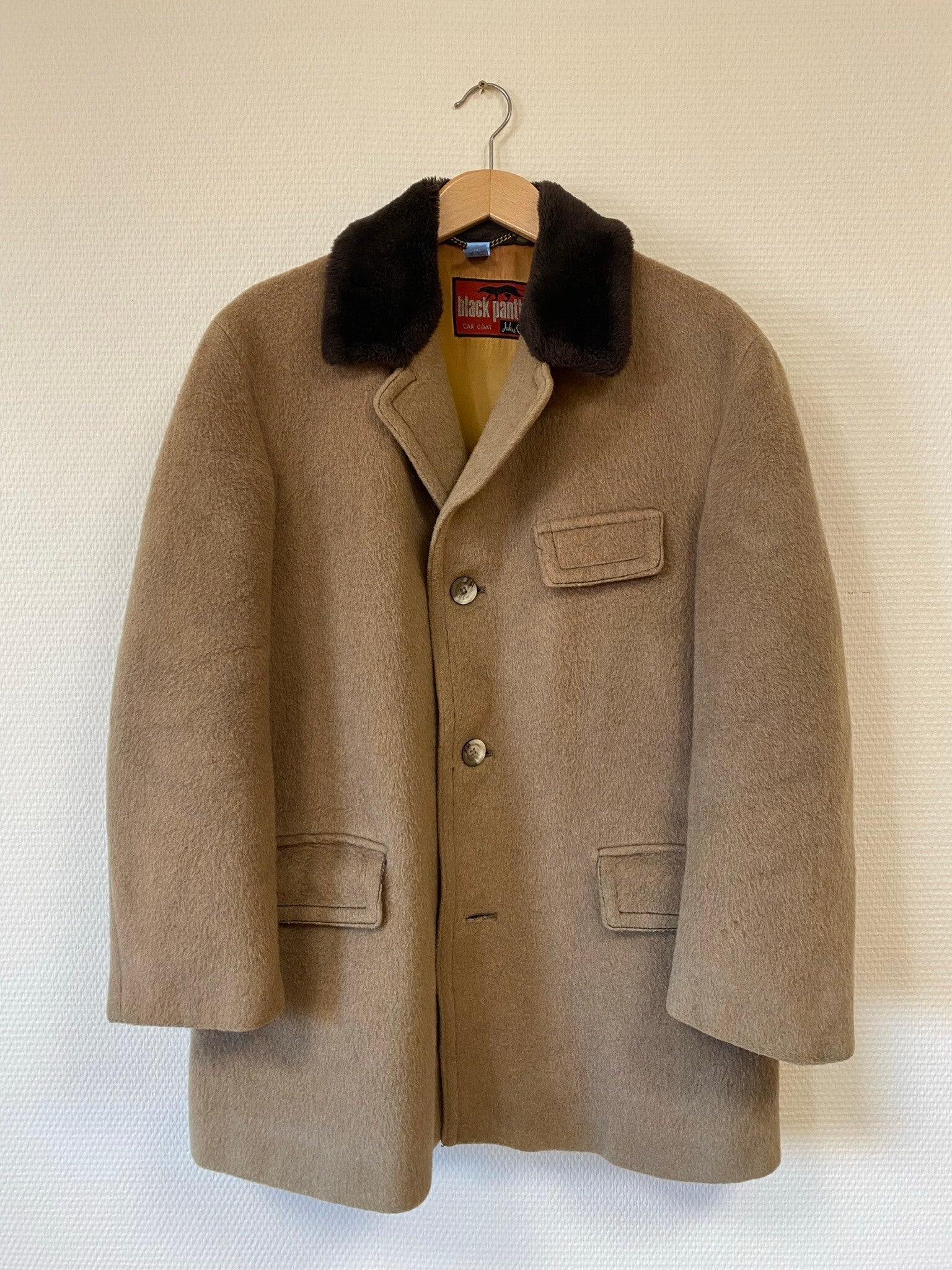 John Collier Black Panther Car Coat - Grösse L/XL - EHM01