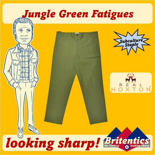 Real Hoxton Jungle Green 107 Fatigues REA45