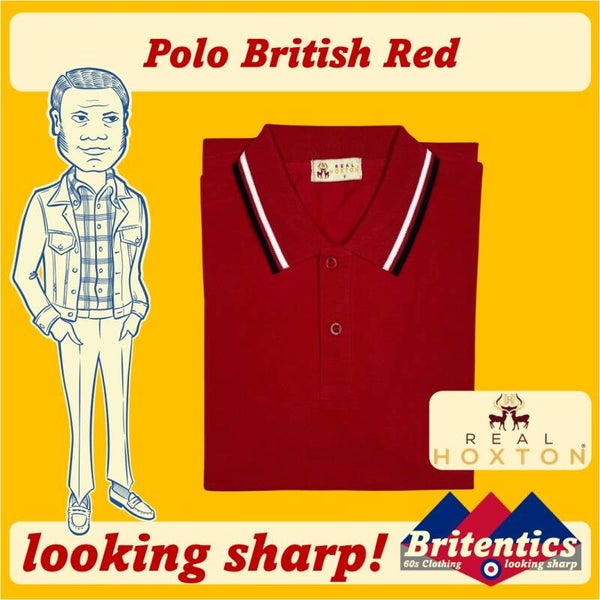 Real Hoxton Polo-Shirt British Red REA51