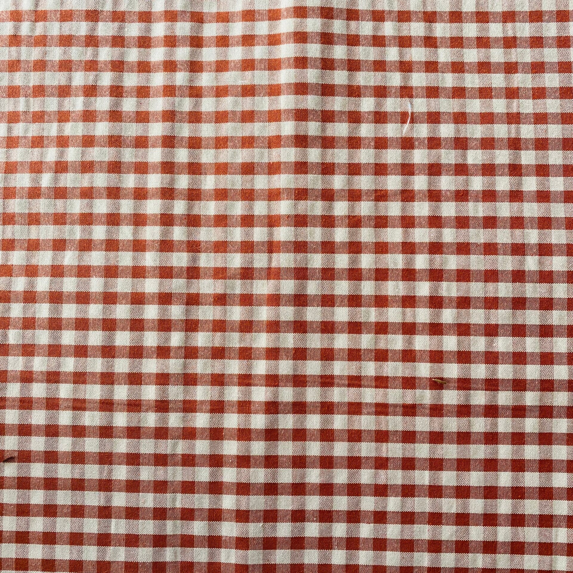 3009 -seersucker oranje blokje