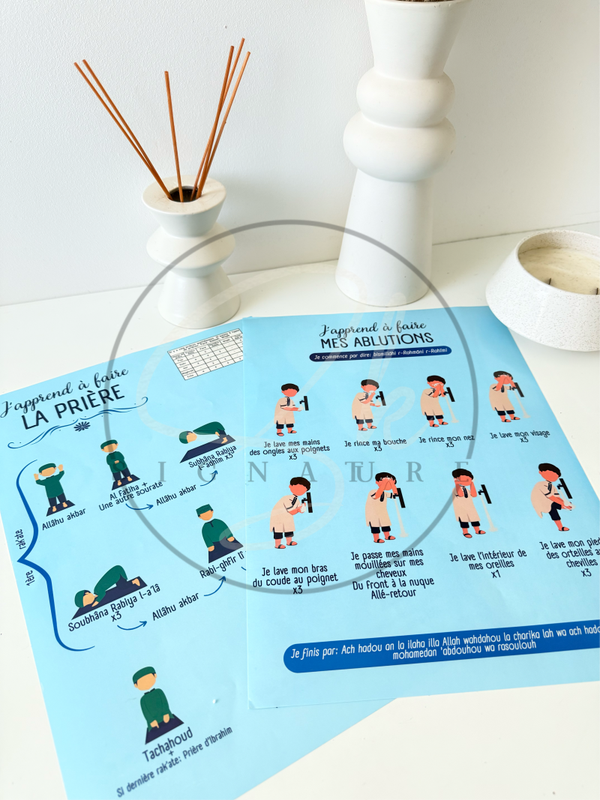 Stickers j’apprend la prières et les ablutions