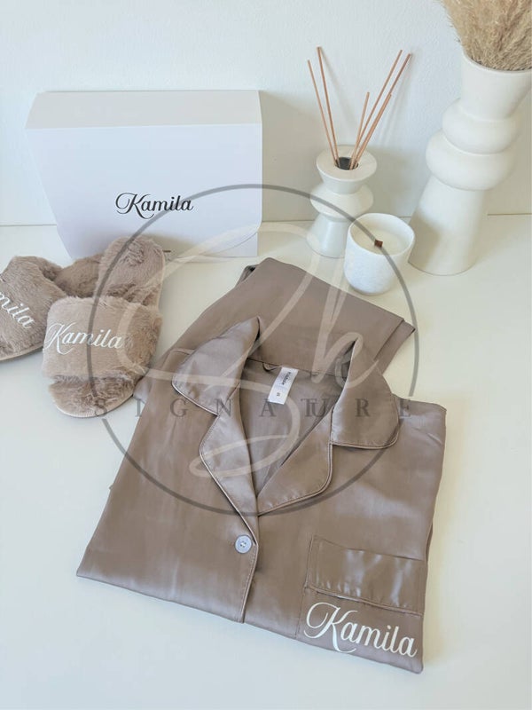 Coffret pyjama satin