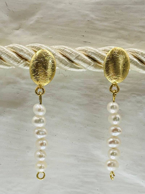 Boucle d'oreille droite - perles de culture or