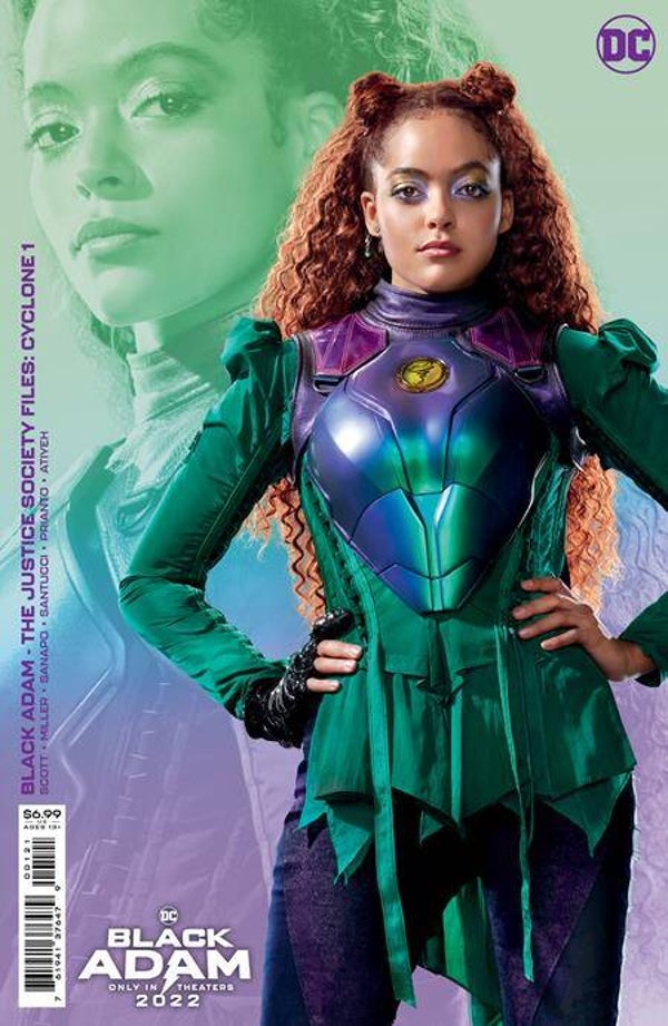 Black Adam the Justice society files Cyclone #1 Variant