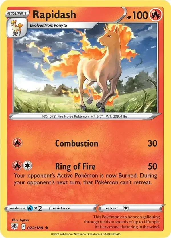 22/189 Rapidash SWSH10