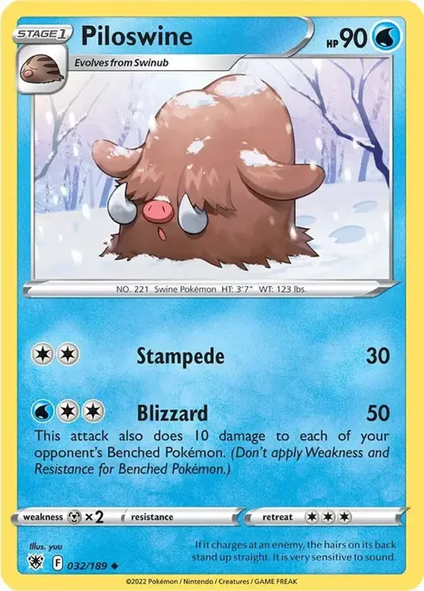 32/189 Piloswine SWSH10