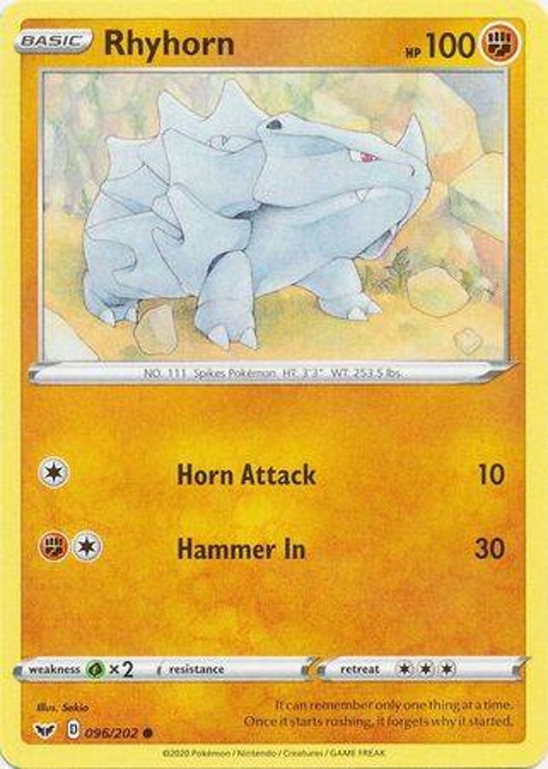 96/202 Rhyhorn SWSH1
