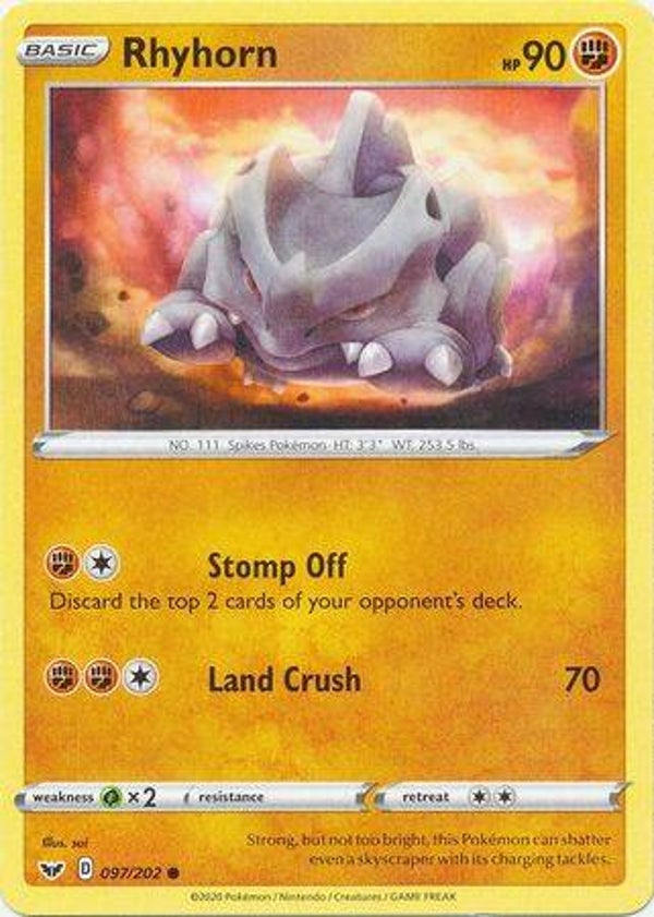 97/202 Rhyhorn SWSH1