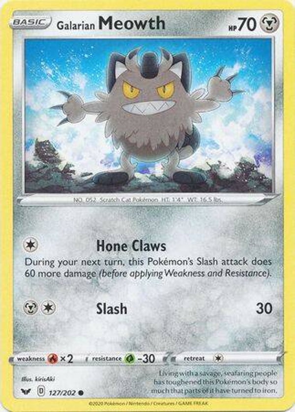127/202 Galarian Meowth SWSH1