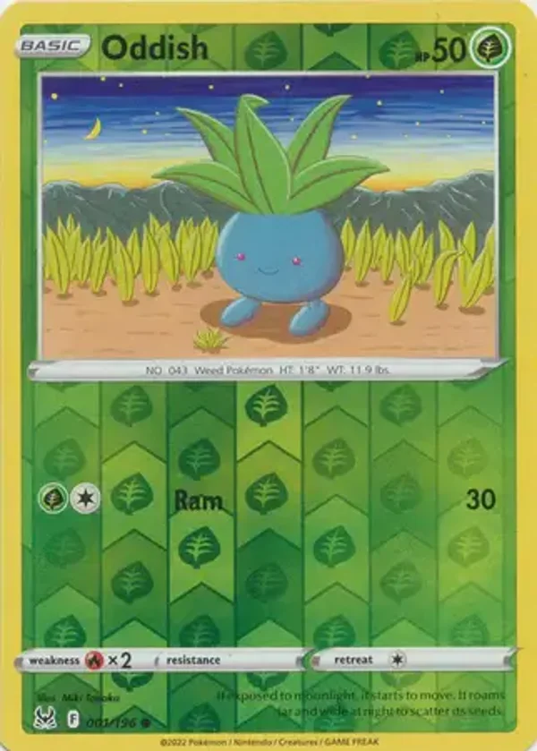 1/196 Oddish Reverse SWSH11