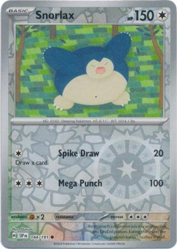 144/191 Snorlax Reverse SV8