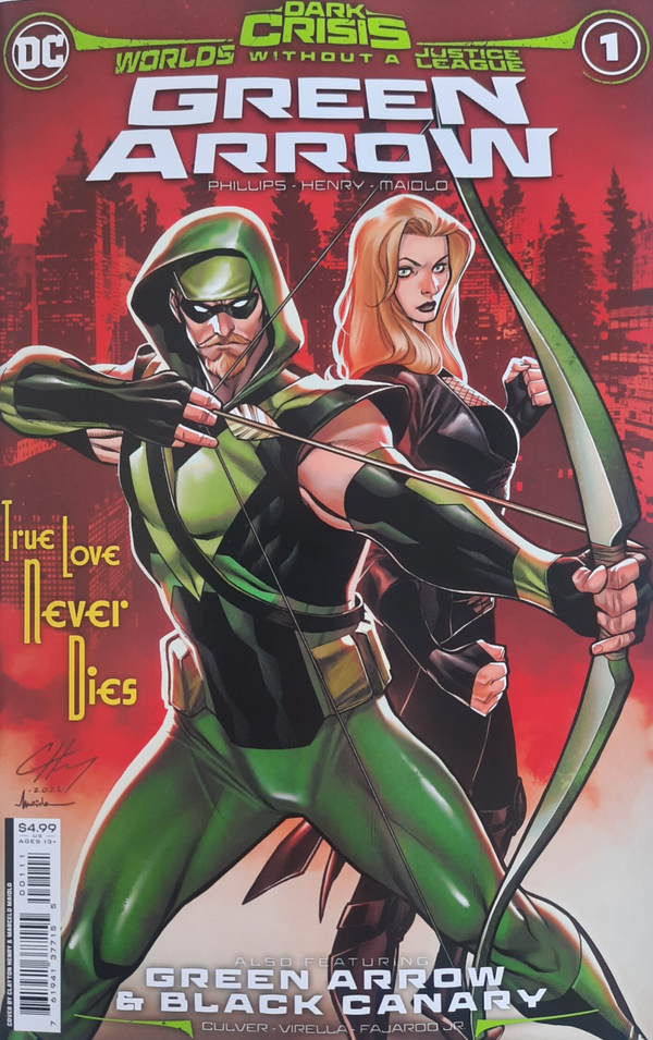 Dark Crisis Worlds without a Justice league Green Arrow #1