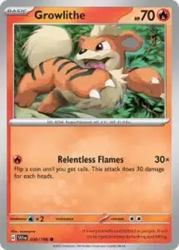 30/198 Growlithe Reverse SV1
