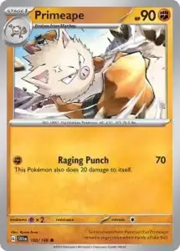 108/198 Primeape Reverse SV1