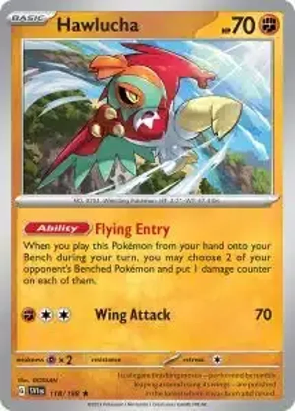 118/198 Hawlucha Holo SV1