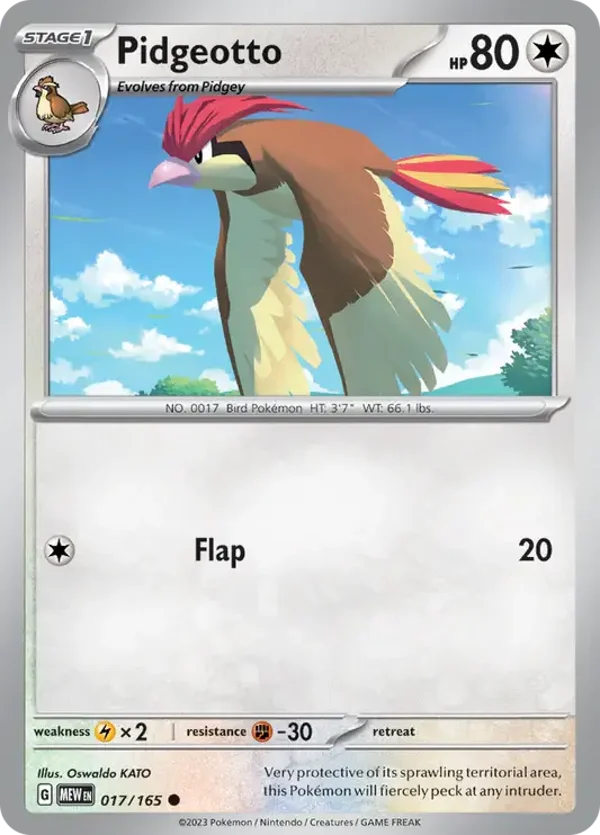 17/165 Pidgeotto SV3-5