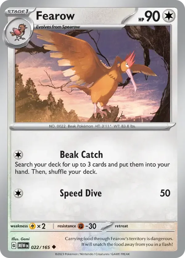 22/165 Fearow SV3-5