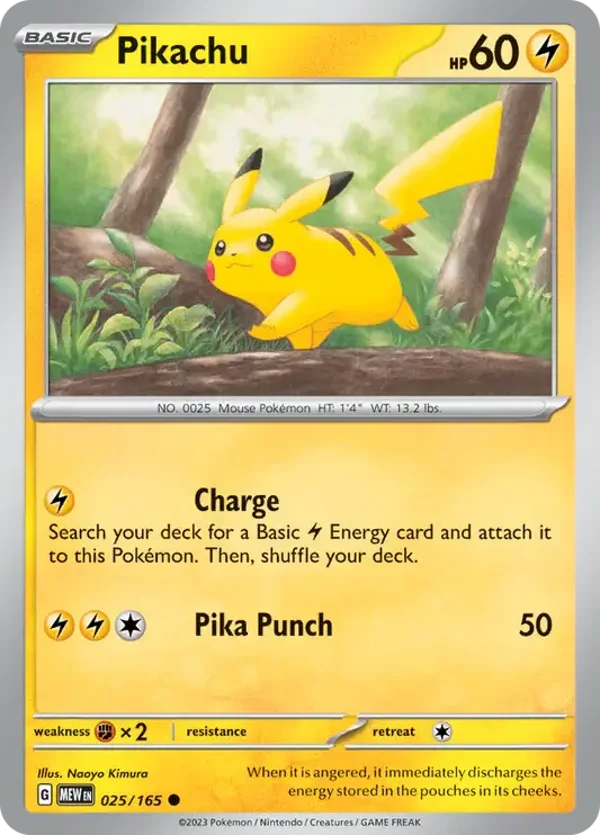 25/165 Pikachu SV3-5