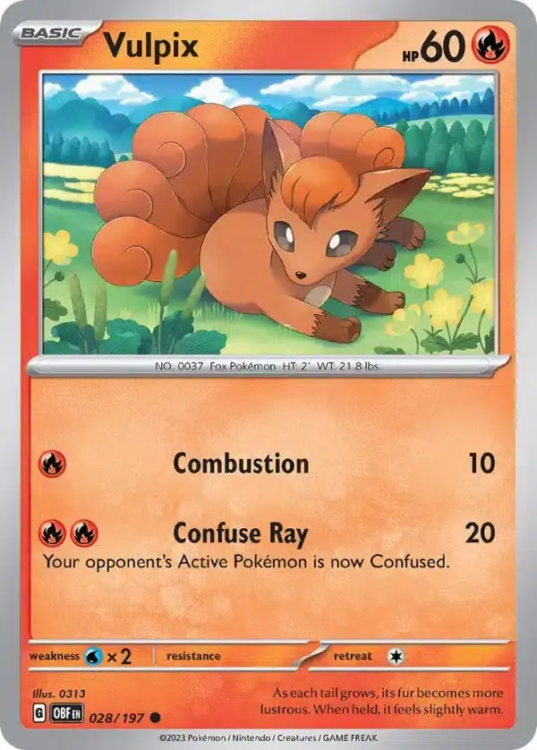 28/197 Vulpix Reverse SV3