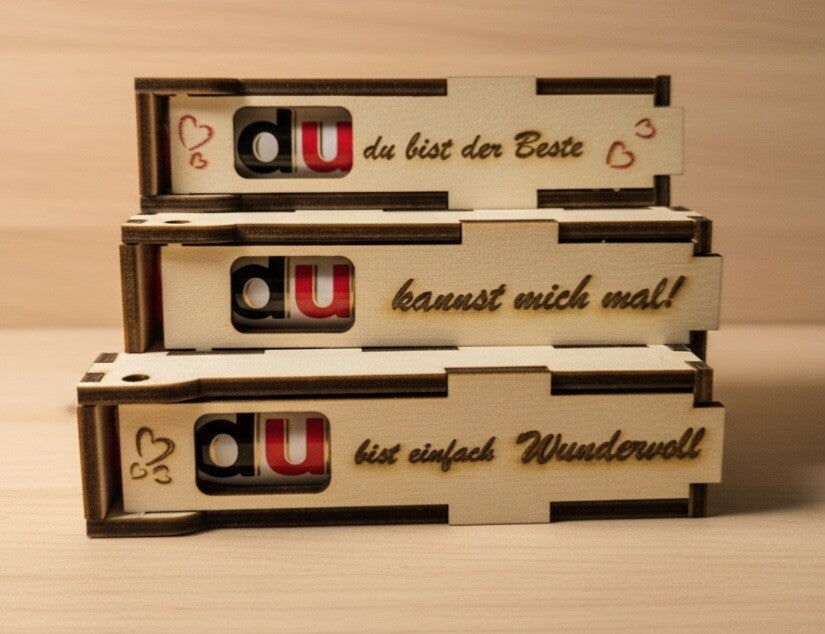 Holz-Geschenkbox personalisiert