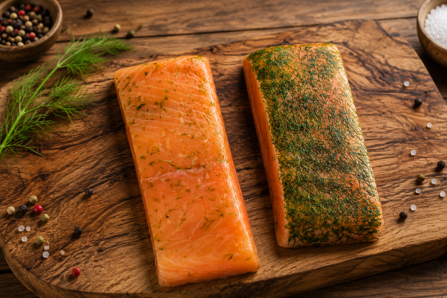 Gravlax de saumon Îles Féroé Hiddenfjord aromatisé