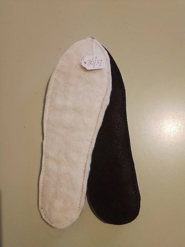 Biologisch gevilte inlegzolen met leer