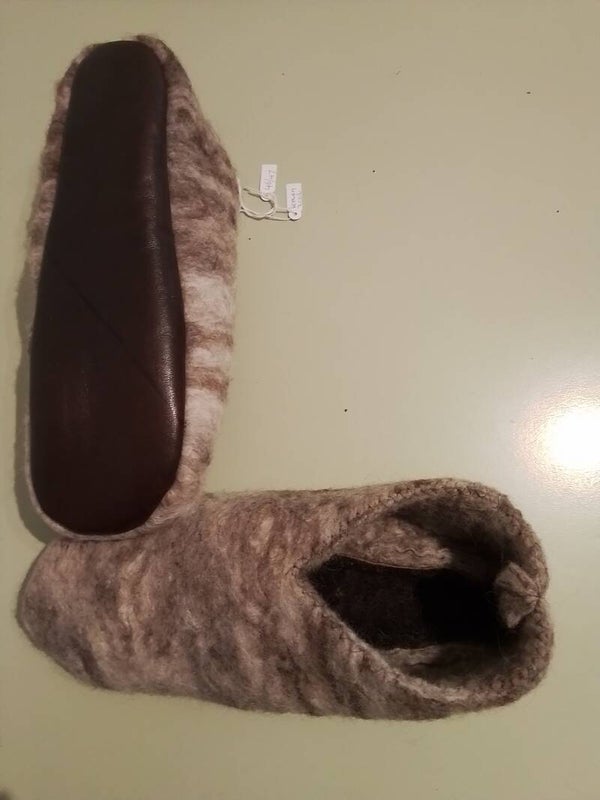 Biologisch gevilte sloffen