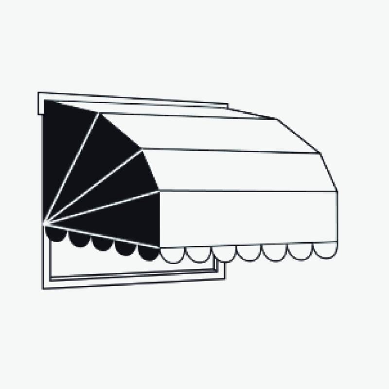 Schuifdeur met windsturing