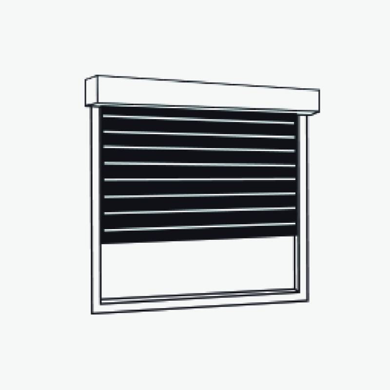 Schuifdeur met windsturing