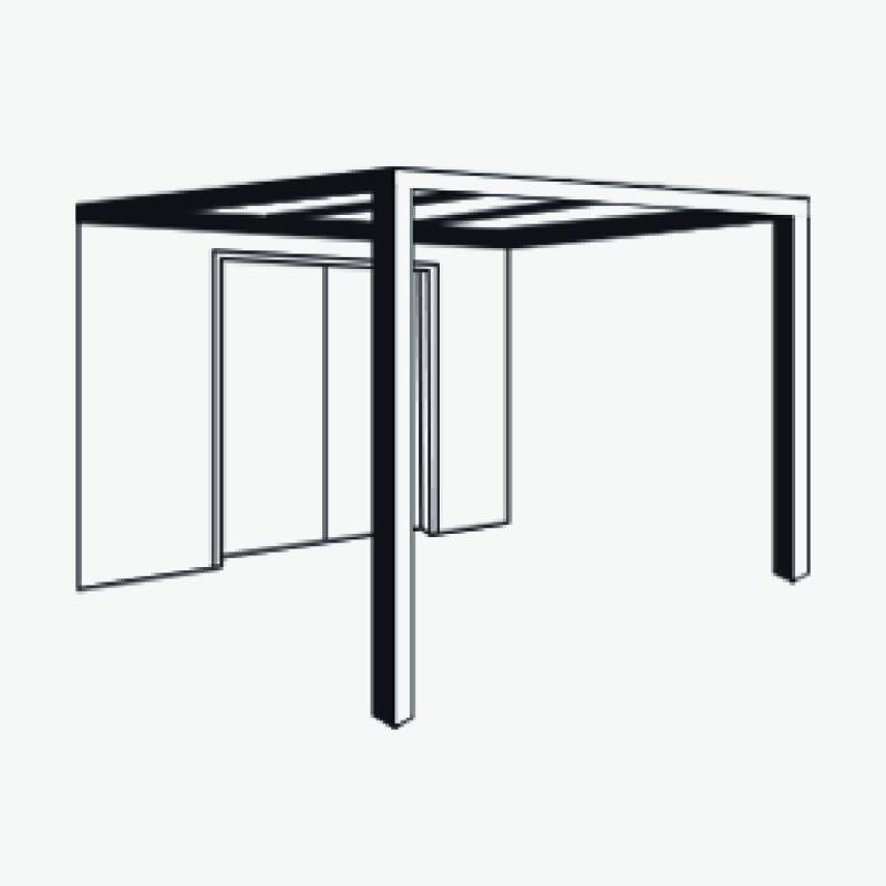 Schuifdeur met windsturing