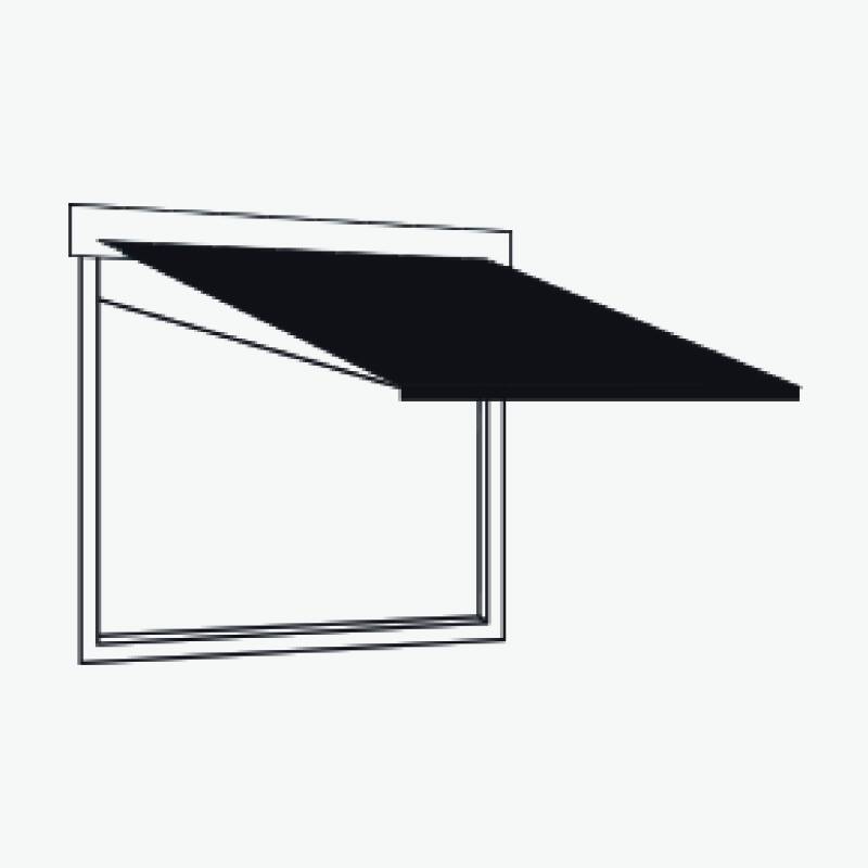 Schuifdeur met windsturing