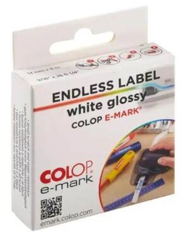 Etiketten wit glanzend