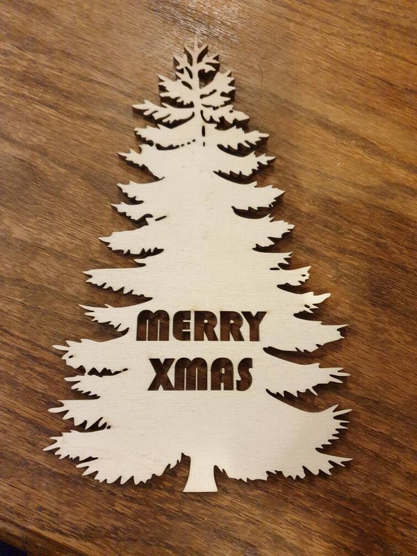 Kerstboom Merry xmas