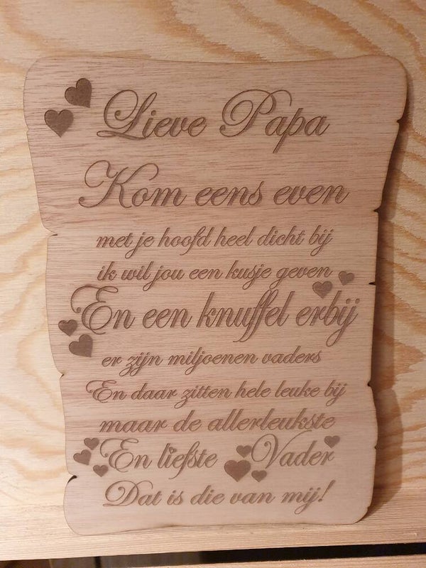 Lieve Papa