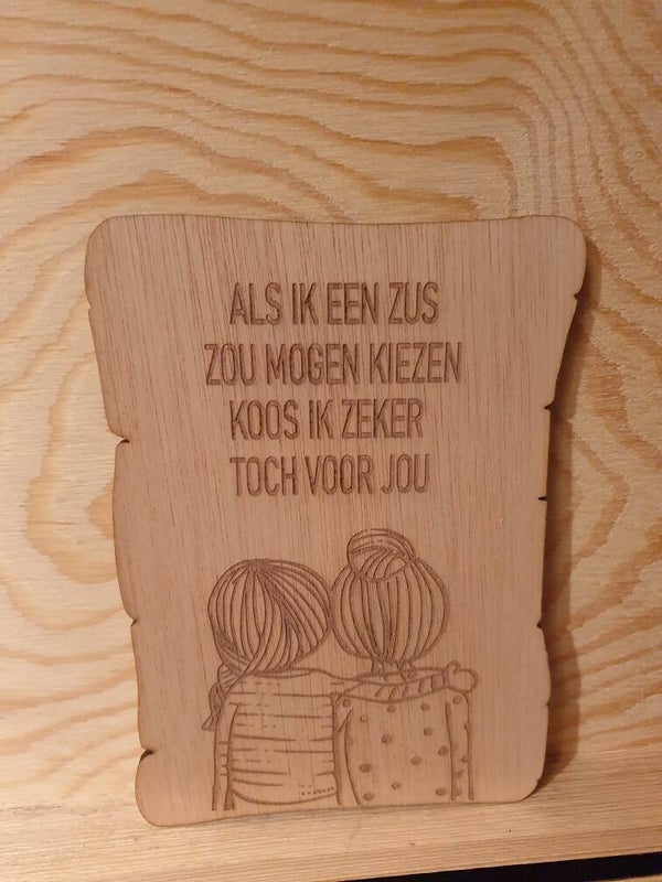 Als ik een zus