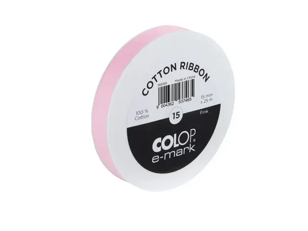 Katoenlint Roze 15mm x 25m