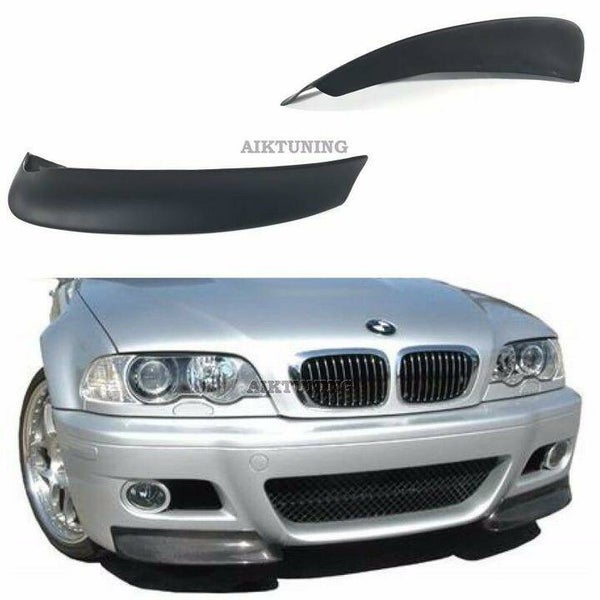 BMW e46 M3 Bumper Front Bumper Splitter Addon Corner Set