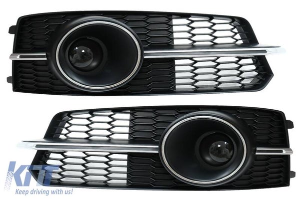 Audi A6 C7 4G (15-18) Facelift S-Line ACC Covers Side Grilles Chrome Edition