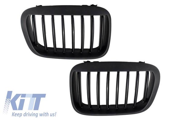 BMW e46 (98-00) Pre-Facelift Central Kidney Grilles Black