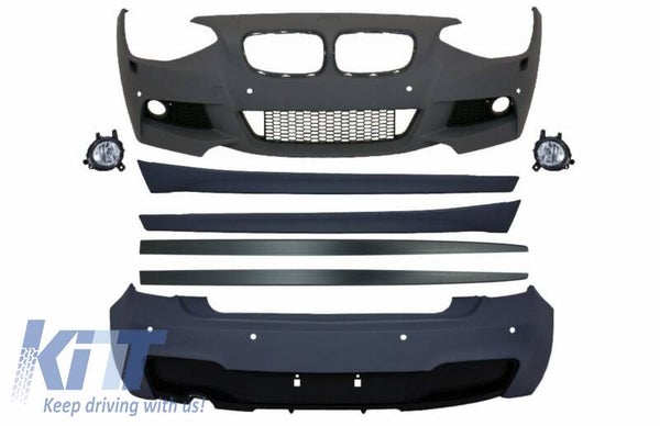 BMW f20 (11-14) Body Kit With Side Skirts Add-On Lip Extensions M-Tech Design