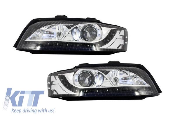 Audi A4 B6 8E (01-04) Dayline Headlights LED DRL Look Black
