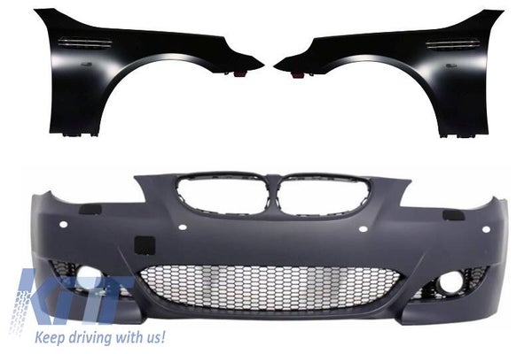 BMW e60 e61 (07-10) Front Bumper With Front Fenders PDC M5 Design