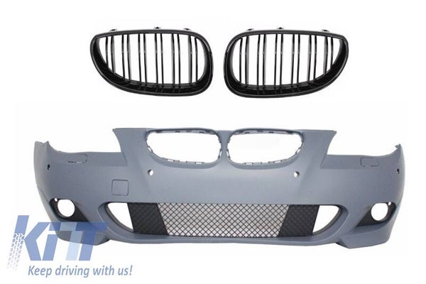 BMW e60 e61 (07-10) Front Bumper With Central Kidney Grilles M-Tech Design