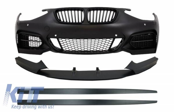BMW f20 f21 (11-14) Front Bumper With Front Lip And Side Skirts Add-On M-Performance Design
