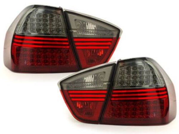 BMW e90 (05-08) LED Taillights Red/Smoke