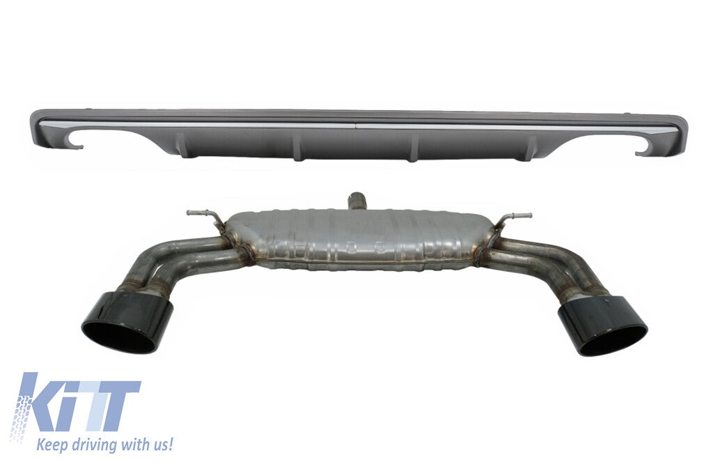 Audi A3 (12-15) Sedan Rear Diffuser S3 Design With Exhaust System