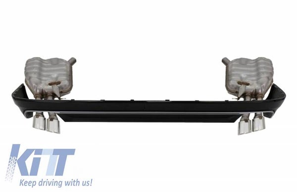 Audi A8 D4 (15-18) Facelift Rear Diffuser With Exhaust Muffler TIps S8 Design