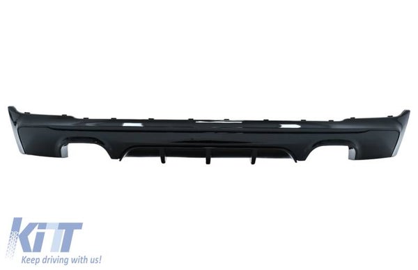 BMW f22 f23 (13-Up) Rear Diffuser Double Outlet M Performance Design Brilliant Black Edition