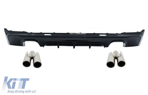 BMW f22 f23 (13-Up) Rear Diffuser Double Outlet With Exhaust Muffler Tips M-Performance Design