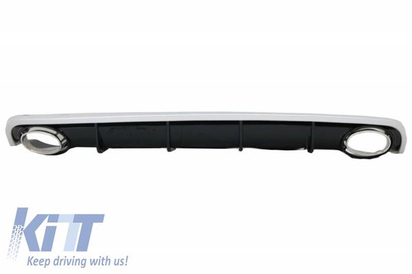 Audi A6 C7 4G (10-14) Sedan/Avant Rear Diffuser & Exhaust Tips RS6 Design